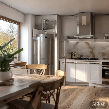 餐厅厨房燃气热水器交界通风佳