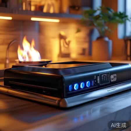 林内智能炉灶，多重安全防护，避