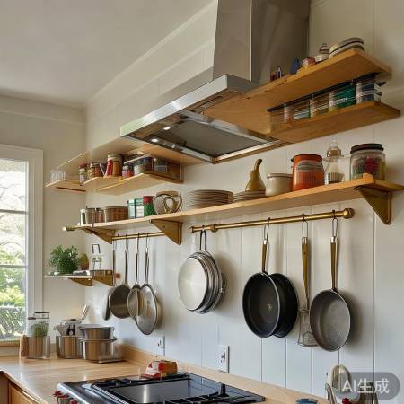 墙面妙用，厨房收纳无忧