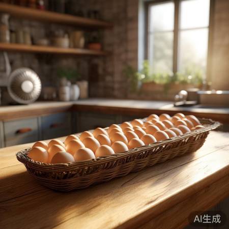 鸭蛋存通风干处，防霉不变质。