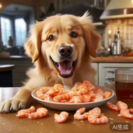 泰迪好奇偷吃虾壳，补钙又解馋