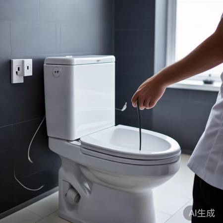 “智能马桶盖安装：电源连接安全