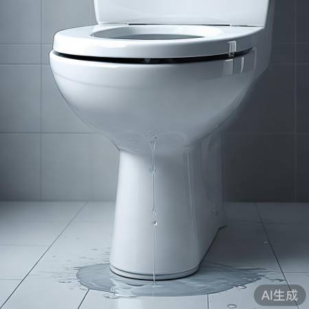 检查马桶外观，判断是否漏水。