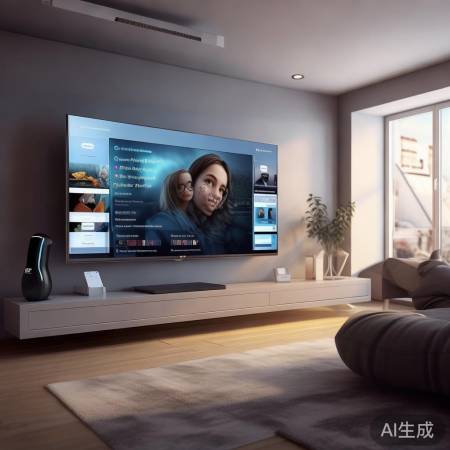 智能电视：家居中心，一触即达便