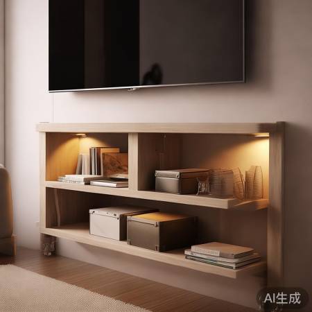 电视下选实用不杂乱物品