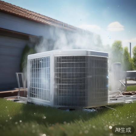 冷媒蒸发吸热，空调室内凉爽