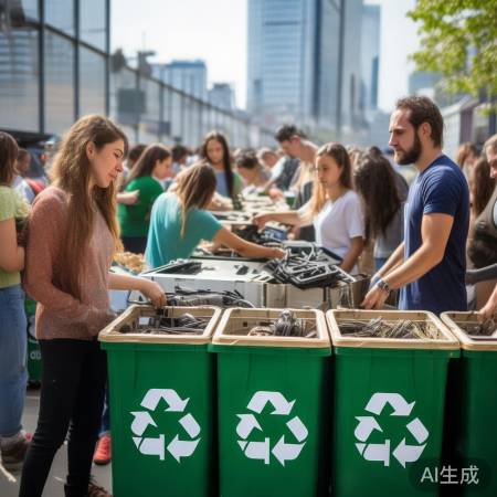 “城市垃圾分类，油烟机回收新风