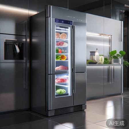 智能冰箱，食物保鲜好帮手。