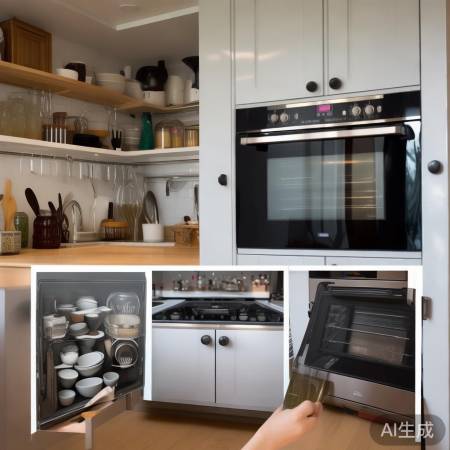集成灶烤箱巧放碗筷，节省空间妙