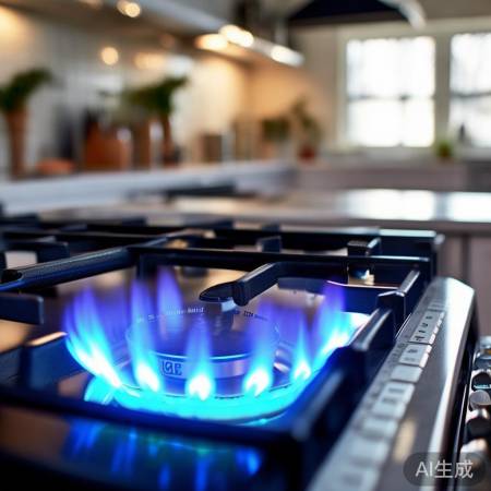 新型燃气灶，快点火，高安全。