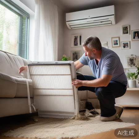空调滤网堵塞影响制冷