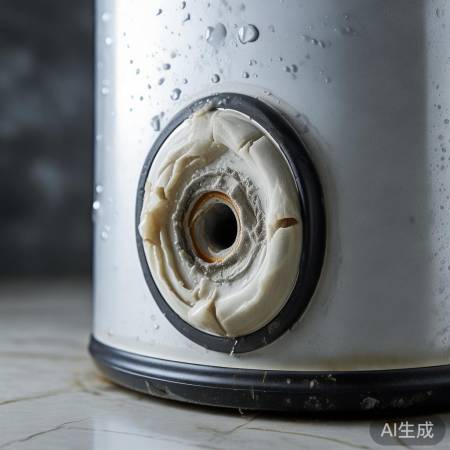 热水器密封圈老化，漏水隐患。