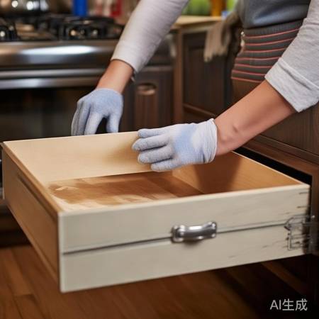 “擦干轨道防抽屉卡”