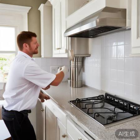 安装新烟管，确保对接紧密