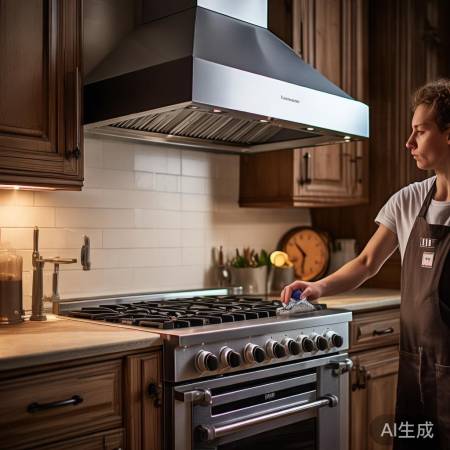 保养美式油烟机，清洁内外防火灾