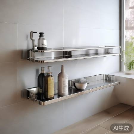 不锈钢壁挂炉架，简洁实用。