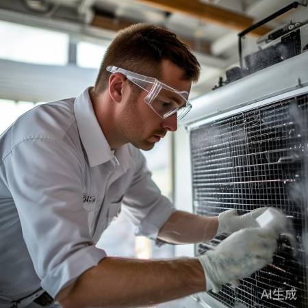 空调散热片清洁保养