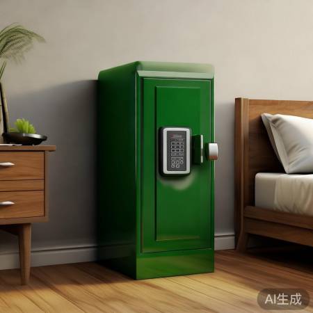 时尚绿保险柜，安全家居新宠！