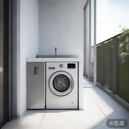 阳台一体化设计，整洁实用。