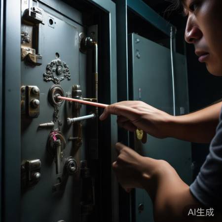 巧用橡皮筋/吸管，杠杆开锁法。