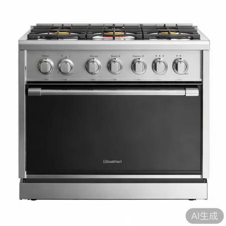 燃气灶简约时尚,小巧省空间。