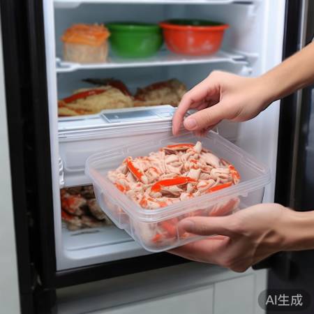 螃蟹冷藏35天，冷冻更久，解冻