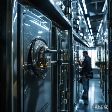 银行保险柜：高锁具，唯一密码，