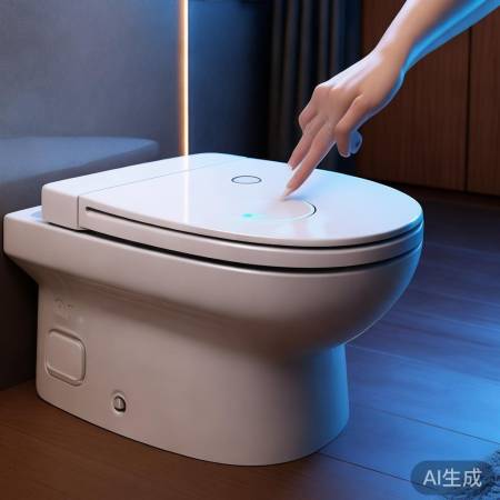 智米马桶盖，一键轻松开。