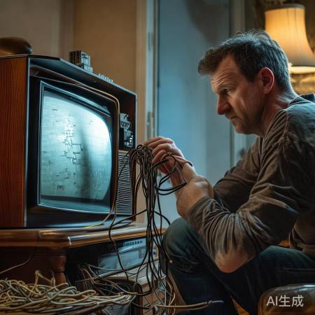 电视信号不稳定，检查线缆解决卡