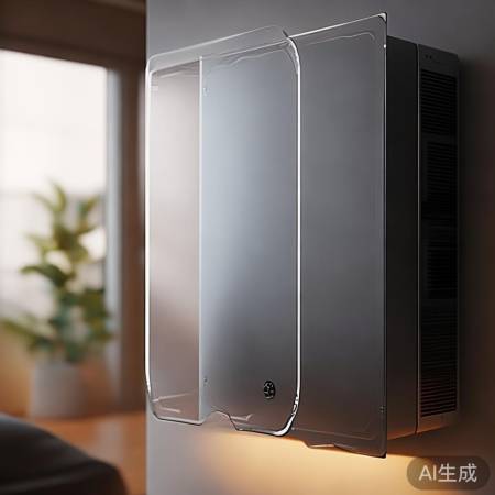 亚克力遮挡壁挂炉，美观防尘。