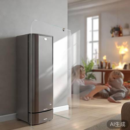 亚克力板遮挡壁挂炉，保障家人安