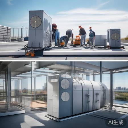 商用空气能热泵安装便捷，节省空