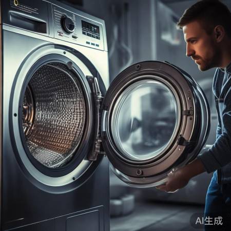 “检查洗衣机异响，先开盖探奇物