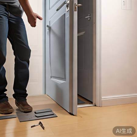 “防盗门小技巧：橡胶垫隔音防锈