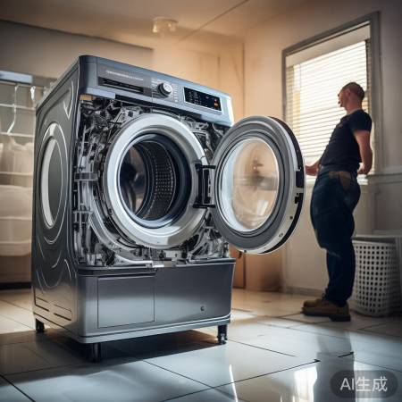 调吊簧，检查洗衣机平衡稳定