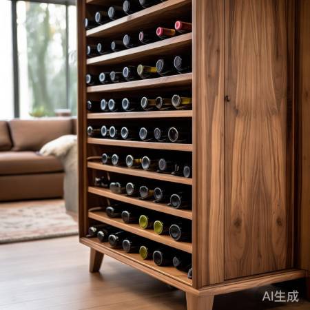 酒柜尺寸宜腰部高，宽适酒量，通