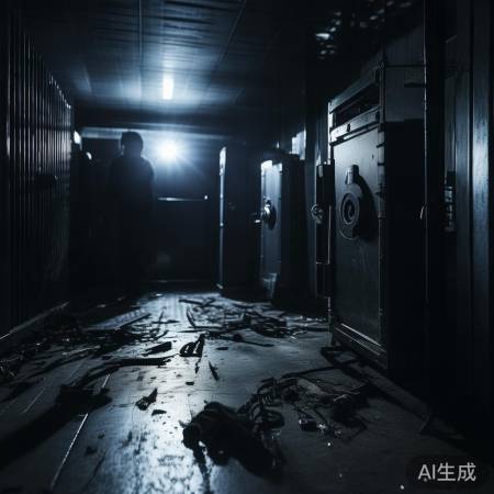 凌晨撬锁盗保险柜,警方追踪线索