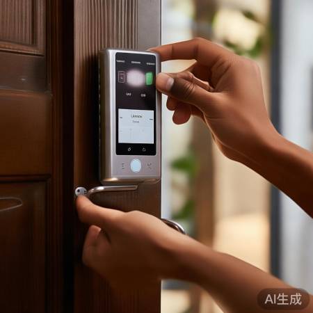 小雨伞智能锁，简易安装，低电量