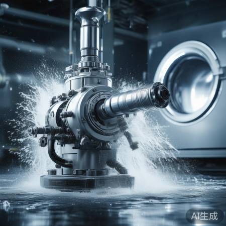 洗衣机核心：高压水泵抽废水洗衣