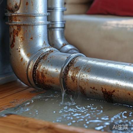 暖气管道堵塞,杂质水垢阻水流。