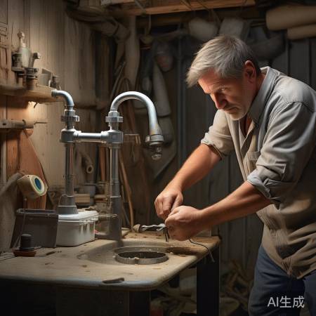 “调整水管，胶带应急。”