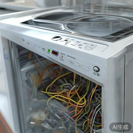 消毒柜电路故障，消毒键失效。