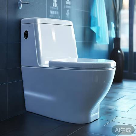 智能马桶，一键冲水，卫生便捷。