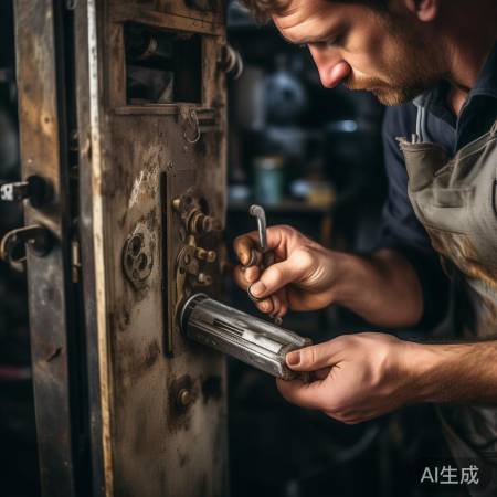 锁芯卡住，清洁或找师傅！