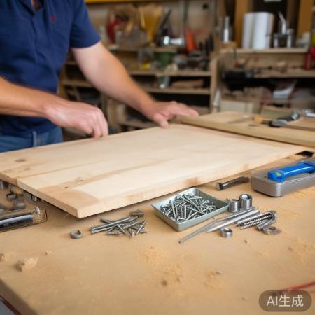 备好螺丝螺母扳手，固定木板无忧