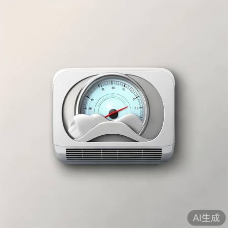 空调图标，温度波，舒适睡眠