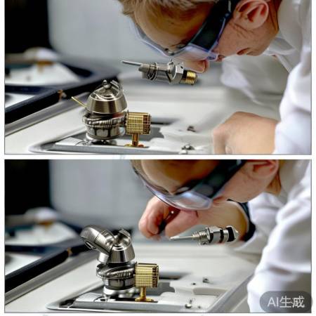 拆卸喷嘴，调整火焰大小形状