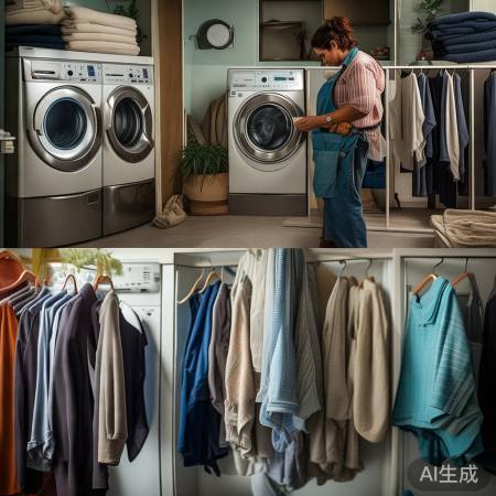 洗衣分类，避免交叉与染色。