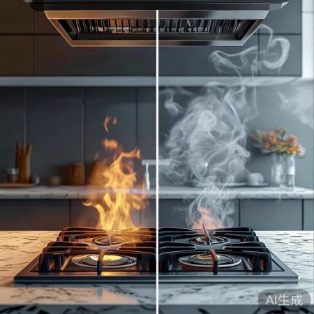 集成灶燃烧技术：直喷高效，侧吸