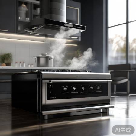 一体灶集成,厨房全能助手。